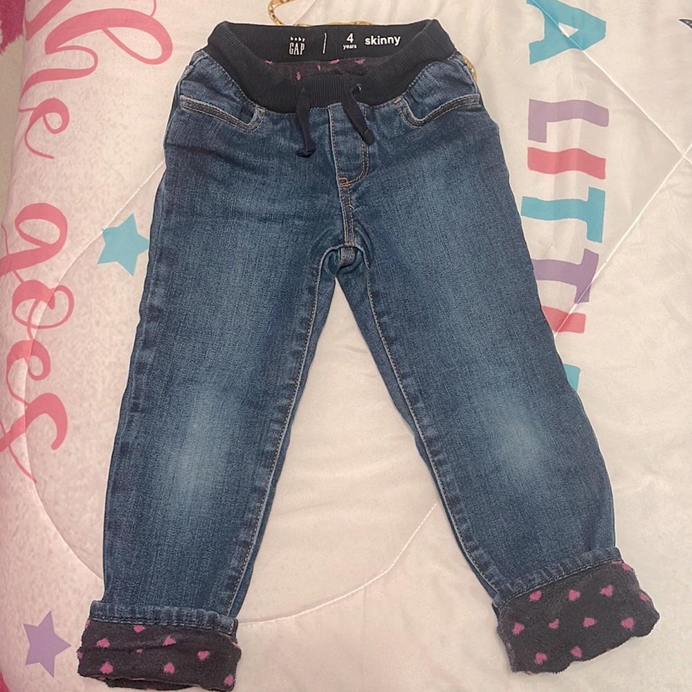 Gap Girls Jeans Fleece Lined